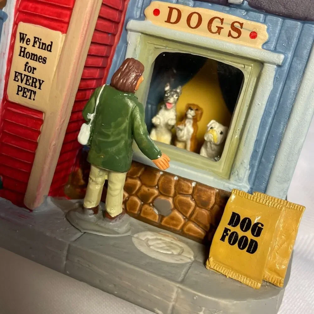 Lemax Purrs N Paws Animal Shelter 65152 Retired Village Building Box 2016